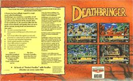 Box back cover for Deathbringer on the Commodore Amiga.