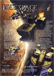 Box back cover for Descent: Freespace - The Great War on the Commodore Amiga.
