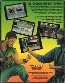 Box back cover for Double Dragon 3 - The Rosetta Stone on the Commodore Amiga.