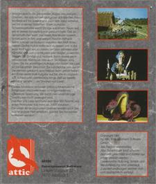 Box back cover for Drachen Von Laas on the Commodore Amiga.