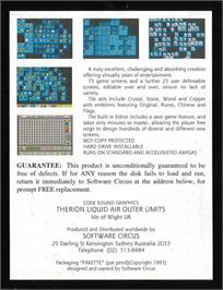 Box back cover for Dragon Tiles 2 - The Tournament on the Commodore Amiga.