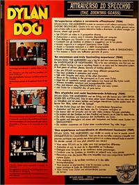 Box back cover for Dylan Dog: Through the Looking Glass on the Commodore Amiga.