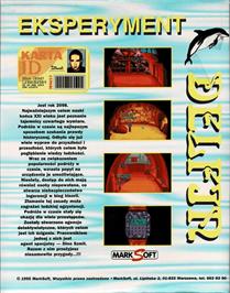 Box back cover for Eksperyment Delfin on the Commodore Amiga.