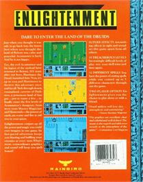 Box back cover for Enlightenment - Druid 2 on the Commodore Amiga.