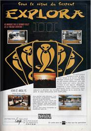 Box back cover for Explora III: Sous Le Signe Du Serpent on the Commodore Amiga.