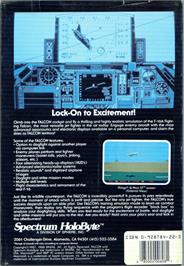 Box back cover for Falcon on the Commodore Amiga.