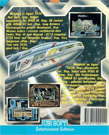Box back cover for Final Command on the Commodore Amiga.
