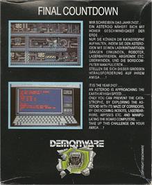 Box back cover for Final Countdown on the Commodore Amiga.