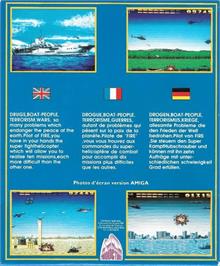 Box back cover for Fire! on the Commodore Amiga.