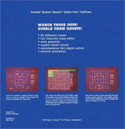 Box back cover for Footman on the Commodore Amiga.