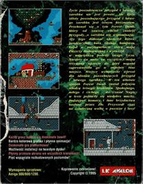 Box back cover for Forest Dumb on the Commodore Amiga.