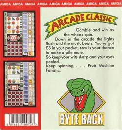 Box back cover for Fruit Machine on the Commodore Amiga.