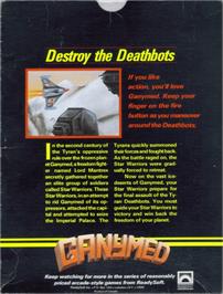 Box back cover for Ganymed on the Commodore Amiga.