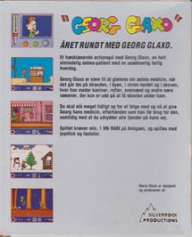 Box back cover for Georg Glaxo on the Commodore Amiga.