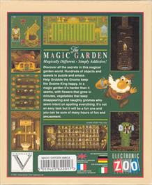 Box back cover for Gnome Alone on the Commodore Amiga.