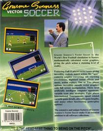 Box back cover for Graeme Souness Vector Soccer on the Commodore Amiga.