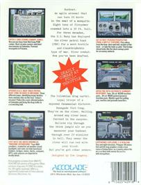 Box back cover for Gunboat on the Commodore Amiga.