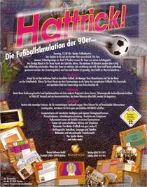 Box back cover for Hattrick! on the Commodore Amiga.