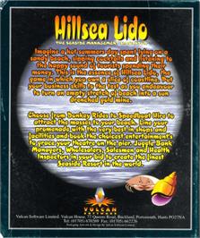 Box back cover for Hillsea Lido on the Commodore Amiga.