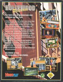 Box back cover for Hollywood Pictures on the Commodore Amiga.