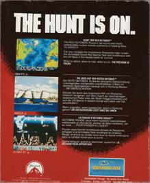 Box back cover for Hunt For Red October, The - The Movie on the Commodore Amiga.