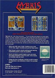 Box back cover for Hybris on the Commodore Amiga.
