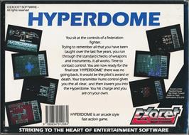 Box back cover for Hyperdome on the Commodore Amiga.