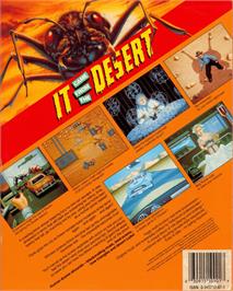 Box back cover for It Came From The Desert on the Commodore Amiga.