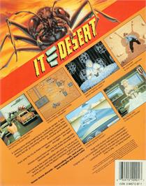 Box back cover for It Came from the Desert on the Commodore Amiga.