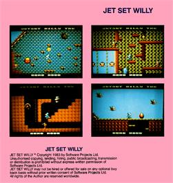 Box back cover for Jet Set Willy 2 on the Commodore Amiga.