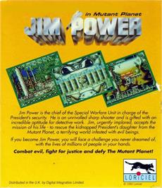 Box back cover for Jim Power in 