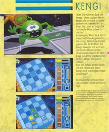 Box back cover for Kengi on the Commodore Amiga.