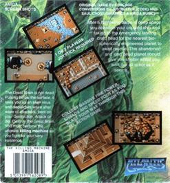 Box back cover for Killing Machine on the Commodore Amiga.
