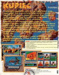 Box back cover for Kupiec on the Commodore Amiga.