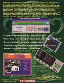 Box back cover for Liga Polska on the Commodore Amiga.