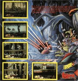 Box back cover for Lorna on the Commodore Amiga.