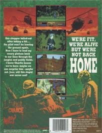 Box back cover for Lost Patrol on the Commodore Amiga.
