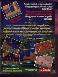 Box back cover for Lowca glów on the Commodore Amiga.