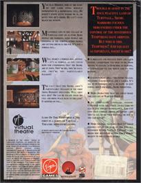 Box back cover for Lure of the Temptress on the Commodore Amiga.