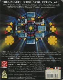 Box back cover for Magnetic Scrolls Collection on the Commodore Amiga.