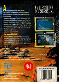 Box back cover for Millennium 2.2 on the Commodore Amiga.