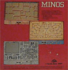 Box back cover for Minos on the Commodore Amiga.