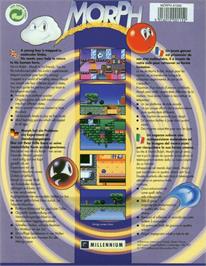 Box back cover for Morph on the Commodore Amiga.