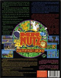 Box back cover for Mr. Nutz: Hoppin' Mad on the Commodore Amiga.