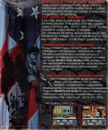 Box back cover for Navy Seals on the Commodore Amiga.