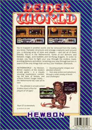 Box back cover for Netherworld on the Commodore Amiga.