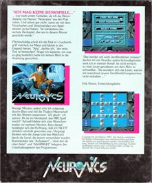Box back cover for Neuronics on the Commodore Amiga.
