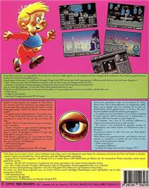 Box back cover for Nicky Boom on the Commodore Amiga.