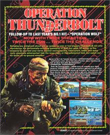 Box back cover for Operation Thunderbolt on the Commodore Amiga.