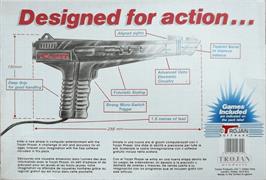 Box back cover for Orbital Destroyer on the Commodore Amiga.